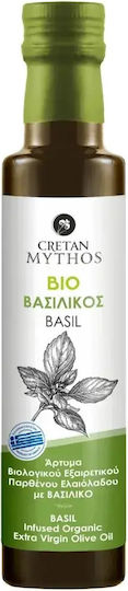 Extra Virgin Olive Oil Organic Product with Basil Infusion 250ml