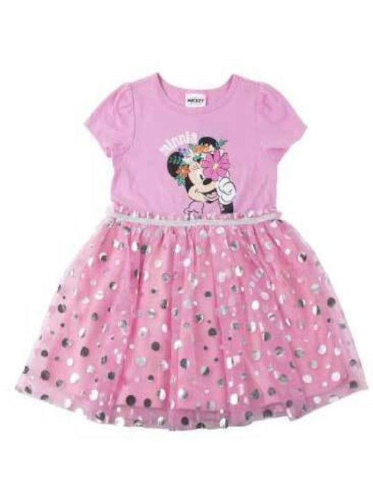 Minnie Mouse Παιδικό Φόρεμα Ροζ