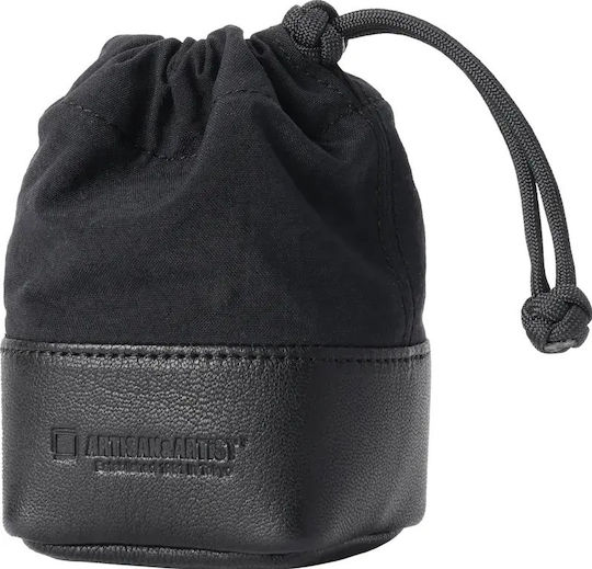 Artisanartist Acam-lp120 Fabric Leather Lens Pouch S Black