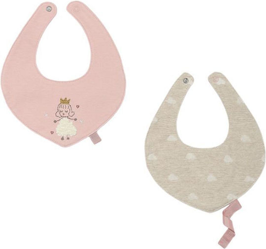 Mayoral 9140 Baby Bibs Fabric with Button Set 2 Bibs 9140 2 Pieces