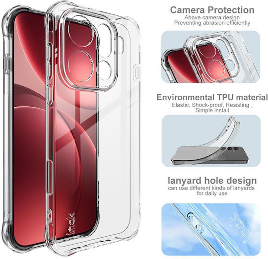 Imak Задна Корица Силикон Прозрачен (Oppo Find X9 Pro)