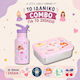 A Little Lovely Company Ανοξείδωτο Παιδικό Σετ Φαγητού 0.35lt Princesses + μπουκάλι νερού
