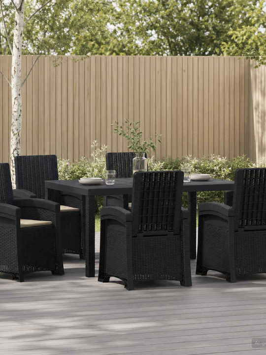 Garten- und Outdoor-Möbelset 7 Stück Vidaxl mit...