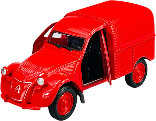 Welly Old Timer Citroen 2cv Fourgonnette Roșu 1:34 43769
