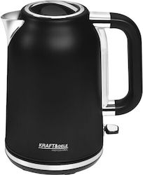 Kraft & Dele KD4150 Fierbător De Apă 1.7Lt 2200W Negru Kraft & Dele KD4150 Fierbător De Apă 1.7Lt 2200W Negru