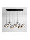 Silber Schwarze Deckenleuchte E27*7 Max 60w Globe Bulb 20cm