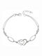 Senza Senza Damen Armband Mit Herz-Design Aus Silber