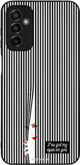 Sonique Stripe Stories Series Handyhülle Samsung Galaxie M23 5G Eye On You – Schwarz