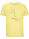 T-shirt Unisex " Addicted To Music " Light Yellow