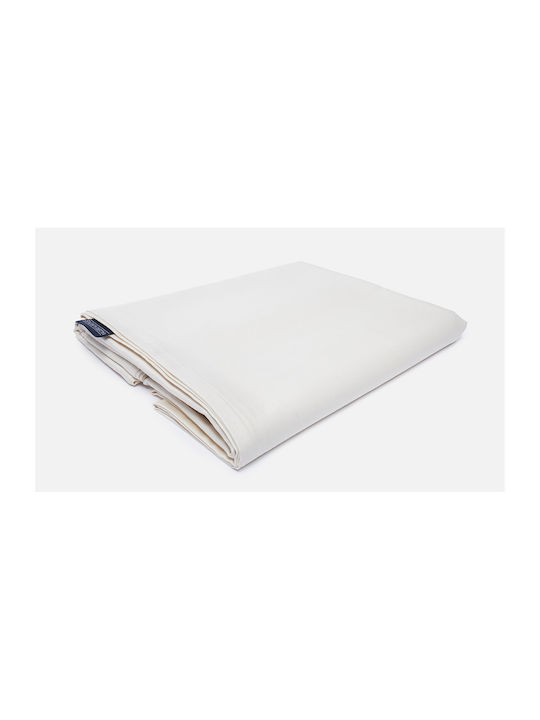 Valeria Home Husă Pentru Pilotă 100% Bumbac Simplă 160x200 Bumbac Albă