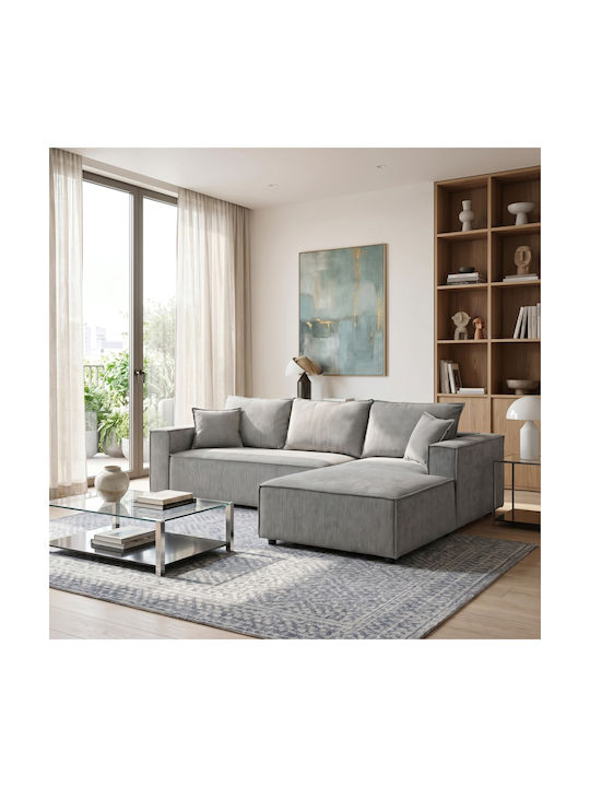 Maden Corner Couch with Left Corner Grey 279x20...