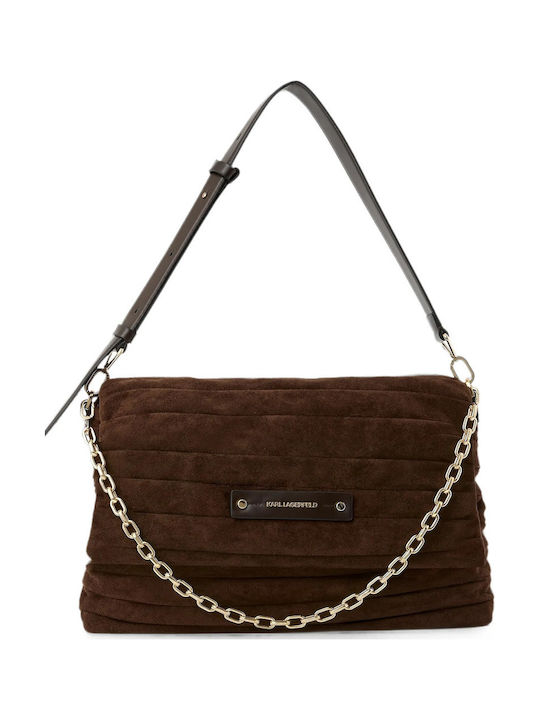 Women's Shoulder Bag Suede Brown