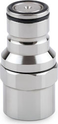 Thermal Grizzly Grizzly Deltamate Quick Disconnect Male Type F Gloss Nickel tg-dm-qdc-0320 Сребрист