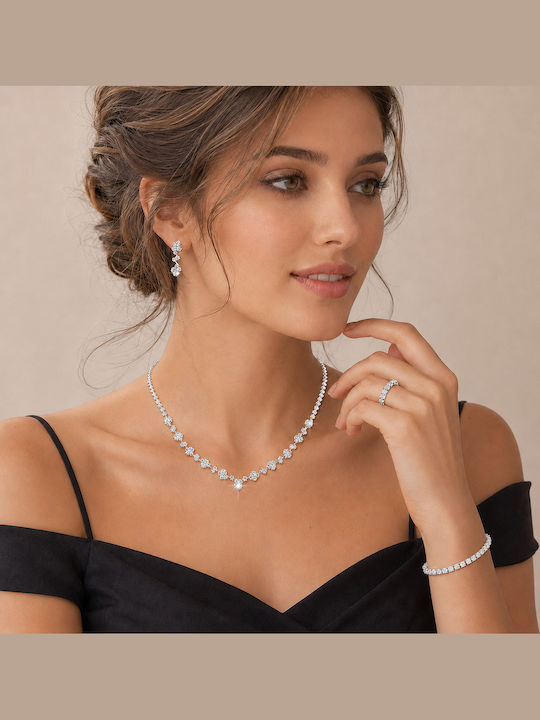 Schmuckset mit Halskette Ohrringe & Armband