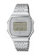 Casio Дигитален Мъжки Часовник На Батерия Сребрист Стоманен Гривна