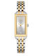 Ferro Womens Battery Watch With Silver Metal Bracelet