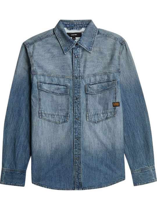 Dakota Long Sleeve Shirt in Regular Fit Blue