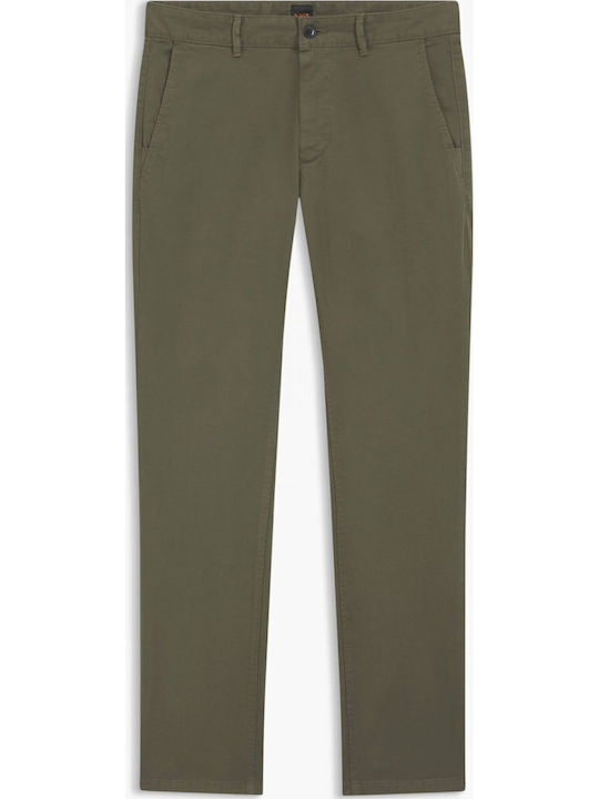 Boss Ανδρικό Παντελόνι Chino Ελαστικό Slim Fit ...