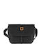 Greenland Leather Men's Shoulder / Crossbody Bag Black