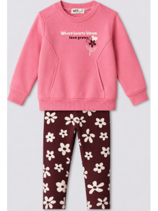 Nek Kids Wear Σετ Φόρμας Φούξια