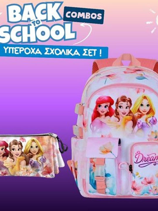 Sevenworld Set Școlar Disney Princess + Penar Triplu