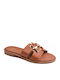 Women's Flat Sandals Tabac Brown