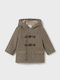 Kids Montgomery Coat Short with Lining & Hood Brown