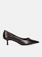 Pointed Toe Heels With Medium Brown Heel