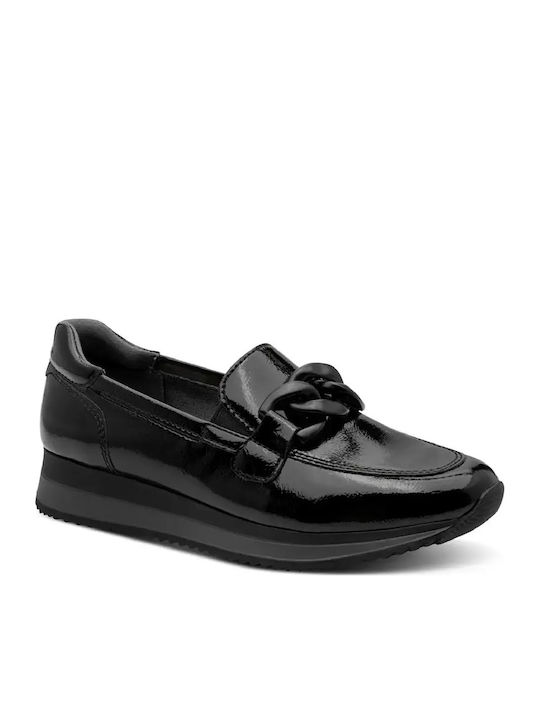 Jana Softline Patent Leather Women's Moccasins ...