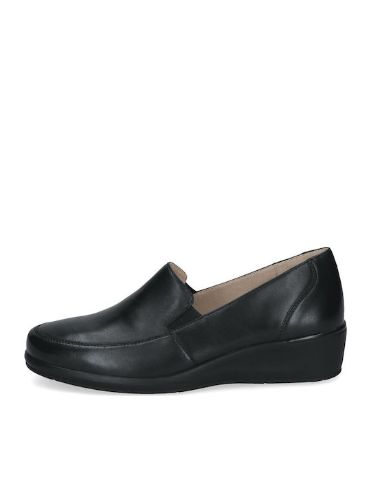 Caprice Leder Damen Mokassins in Schwarz Farbe