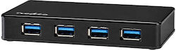Nedis USB Hub 4 Θυρών (USB-A) UHUBU3420BK Nedis USB Hub 4 Θυρών (USB-A) UHUBU3420BK
