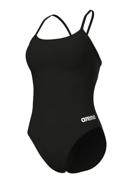 Arena Back Solid Athletic One Piece Swimsuit Bl...