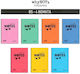 WhyNote Spirale Schulheft Geregelt B5 120 Papiereinlagen 4 Schulfachhefte (Verschiedene Designs)