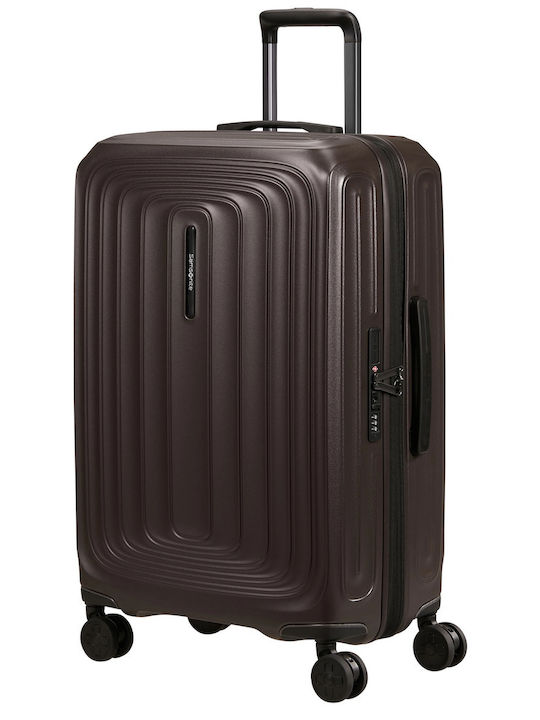 Samsonite Spinner Valiză de călătorie Medie Dură Maro Înălțime 69 cm