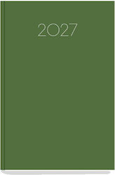 Innostat Simple Daily Agenda B6 2027 Green Leat...