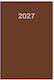 Innostat Ημερήσια Ατζέντα B6 2027 Καφέ 12x17εκ.