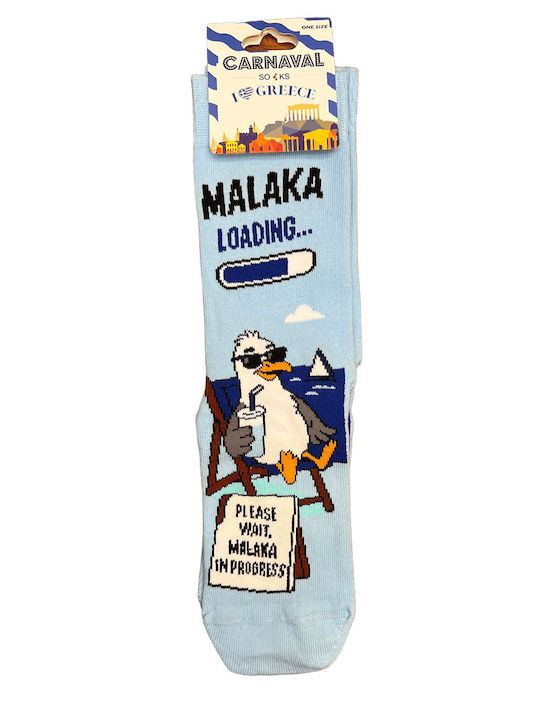 Carnaval Socks Șosete Pentru Bărbați Albastru Deschis