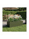 vidaXL Metallic Flower Pot Olive Green 100x30x30cm