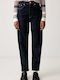 Hochgebirge Damen Jeans Hosen in Schwarz Mom Passform