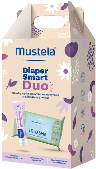 Mustela Diaper Smart Duo Σετ Περιποίησης 2τμχ