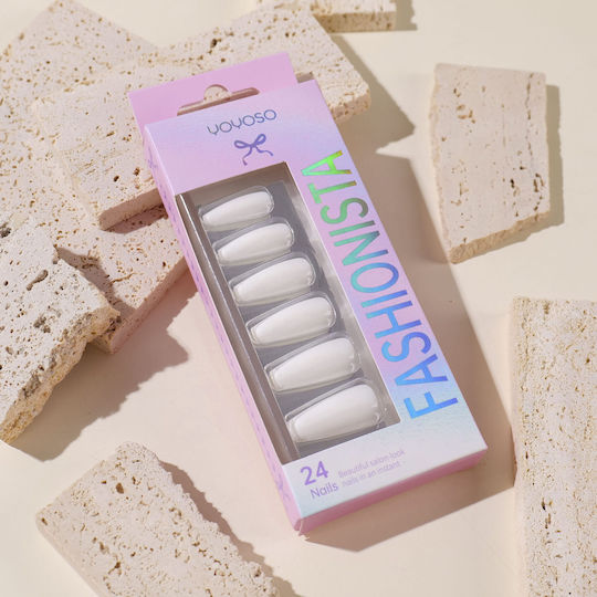 False Nail Tips in White Colour