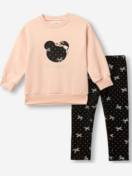 Funky Kids Set With Leggings Winter 2 Pieces Black