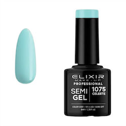 Elixir Semigel Полутраен Лак За Нокти 1075 Celeste 15ml