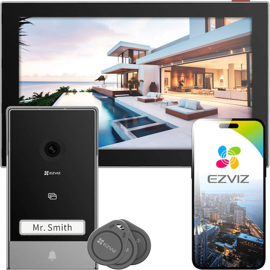 Ezviz Σετ Θυροτηλεόρασης Wi-Fi Μαύρο