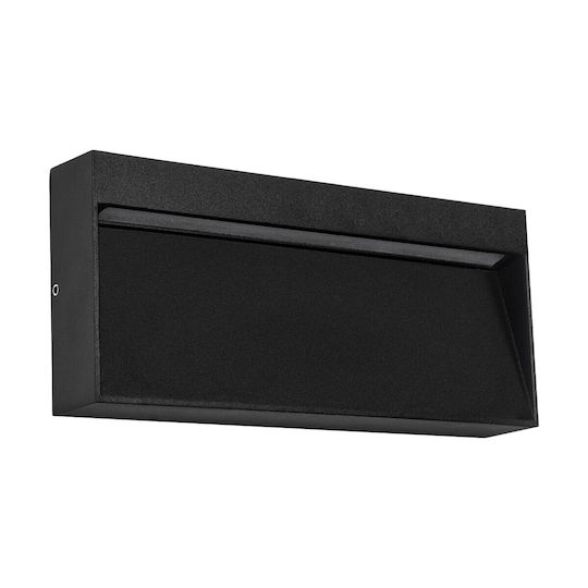 GloboStar Стенен Външен Осветителен Уред LED IP65 9W с Топла Бяла Светлина 20x3x9см.