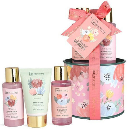 IDC Institute Scented Garden Σετ Περιποίησης για Καθαρισμό Σώματος 3τμχ