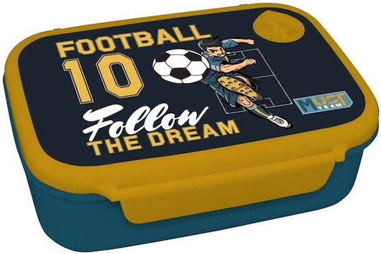 Plastic Kids' Food Container Football 0.8lt 18 x 13 x 6cm