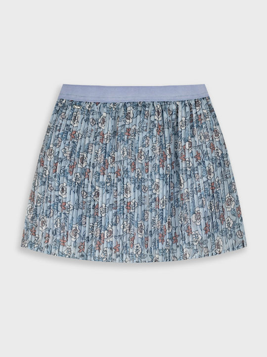 Kids Skirt Floral Light Blue