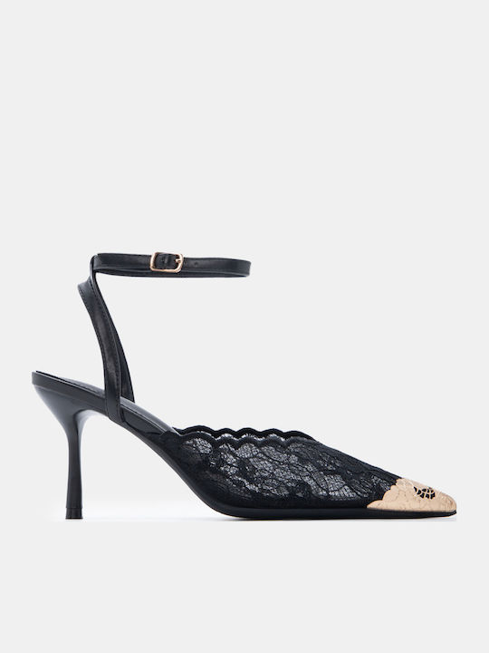 Luigi Spitze Pumps mit Riemen & Hohem Absatz Sc...