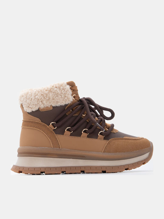 Luigi Damentaschen Flatforms Stiefel Braune
